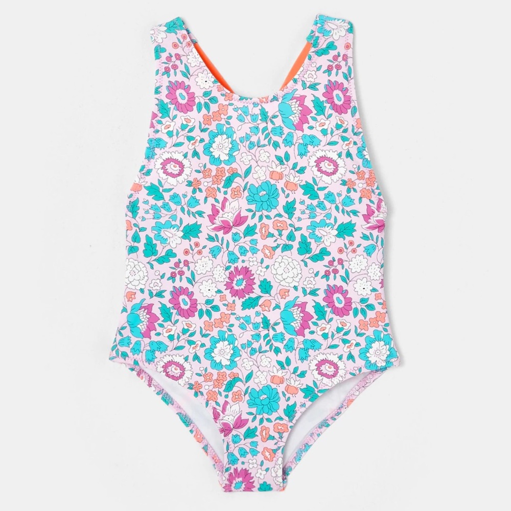 Jacadi Baby Girl Floral Liberty Swimsuit - Size 6M